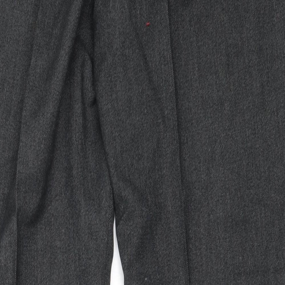 Preworn Mens Grey  Polyester Trousers  Size 36 in L30 in Regular