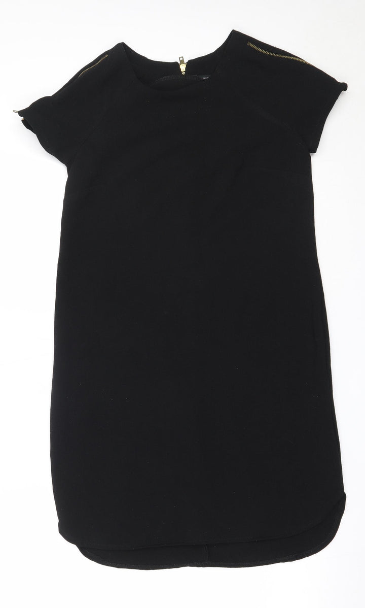 Atmosphere Womens Black Polyester Shift Size 8 Round Neck