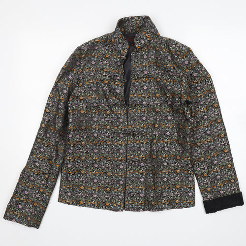 Henki Womens Multicoloured Floral  Jacket Blazer Size M