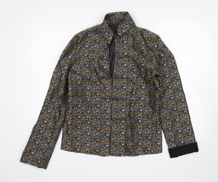 Henki Womens Multicoloured Floral  Jacket Blazer Size M