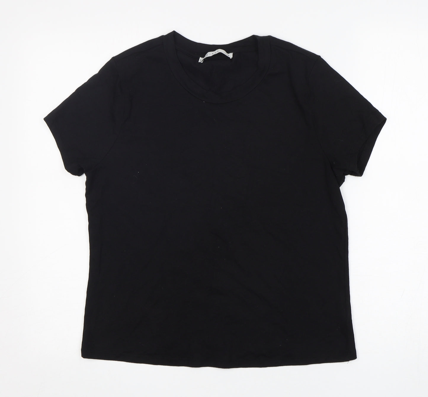 FW Bridge Womens Black  Modal Basic T-Shirt Size 16 Round Neck