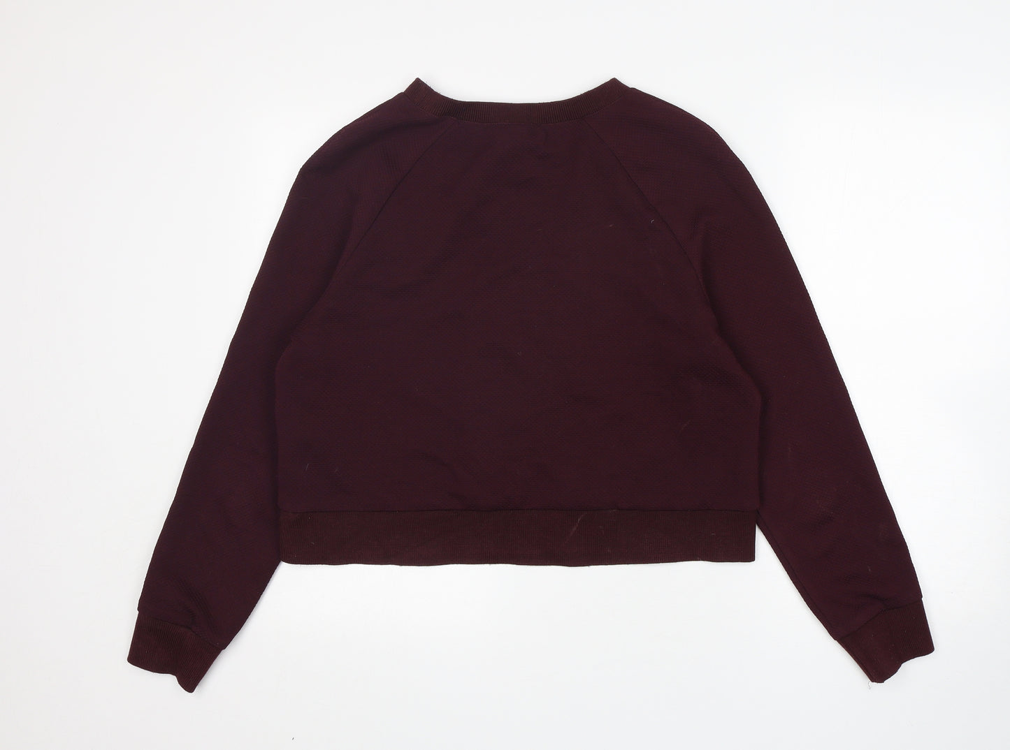 H&M Womens Purple  Polyester Pullover Sweatshirt Size 14