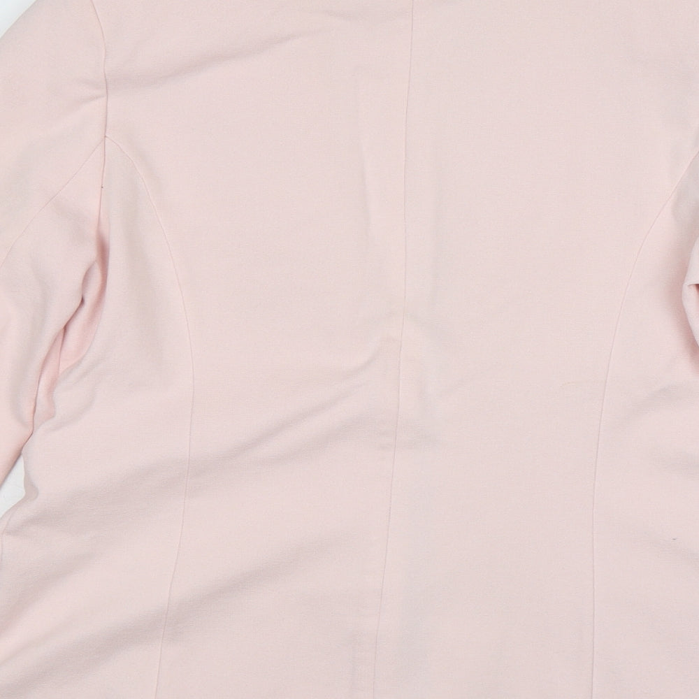 River Island  Womens Pink  Viscose Jacket Blazer Size 12