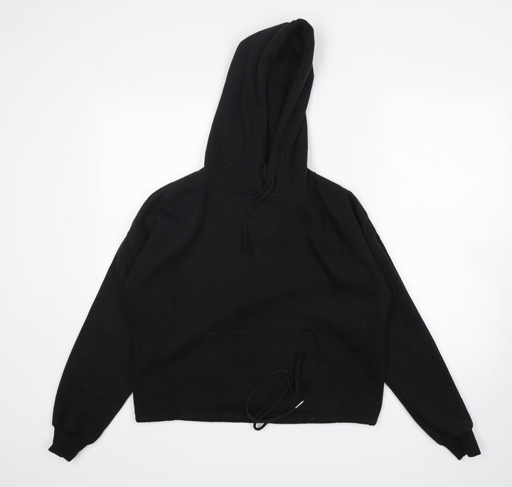 New Look Womens Black Pullover Hoodie Size S