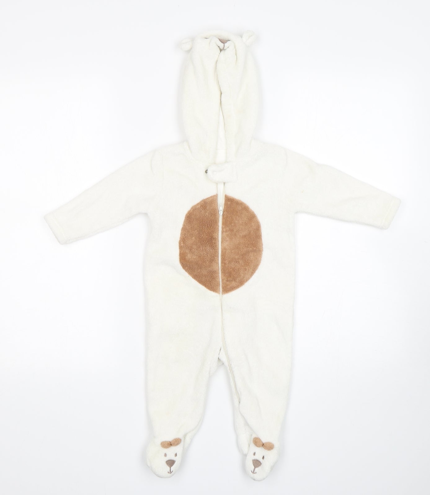 Mothercare Baby Beige  Polyester  One Piece Size 6-9 Months