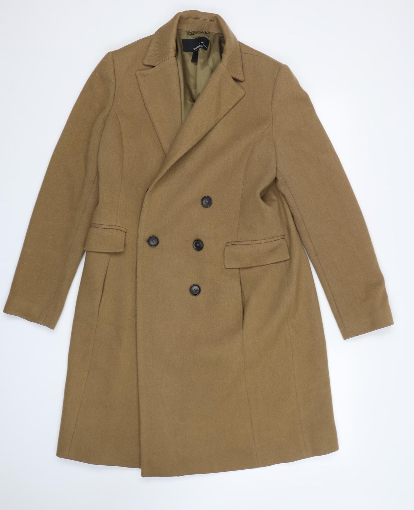 Mango Womens Brown   Overcoat Coat Size XL