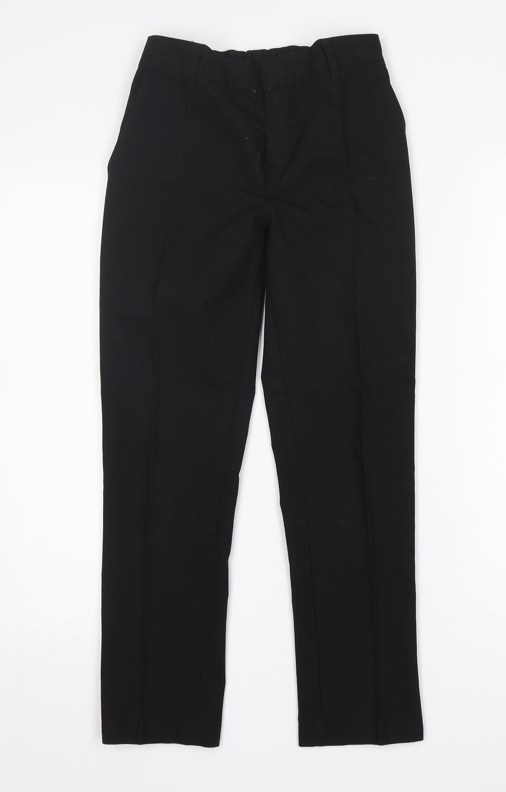 M&S Boys Black  Polyester Dress Pants Trousers Size 11-12 Years  Regular