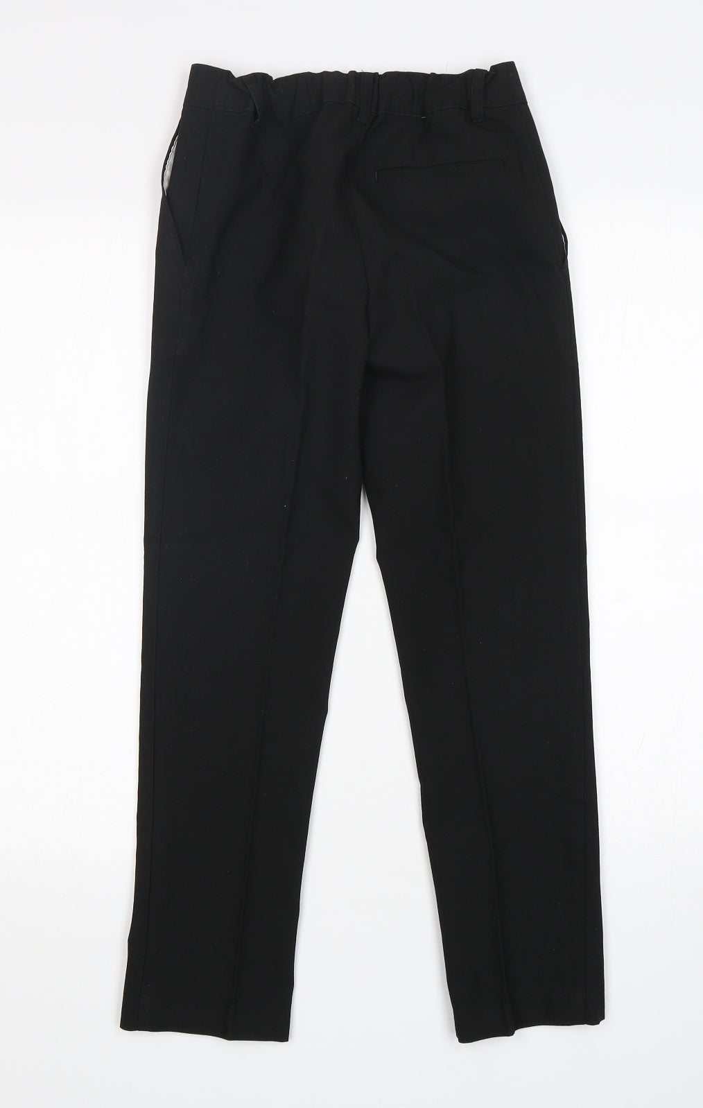 M&S Boys Black  Polyester Dress Pants Trousers Size 11-12 Years  Regular