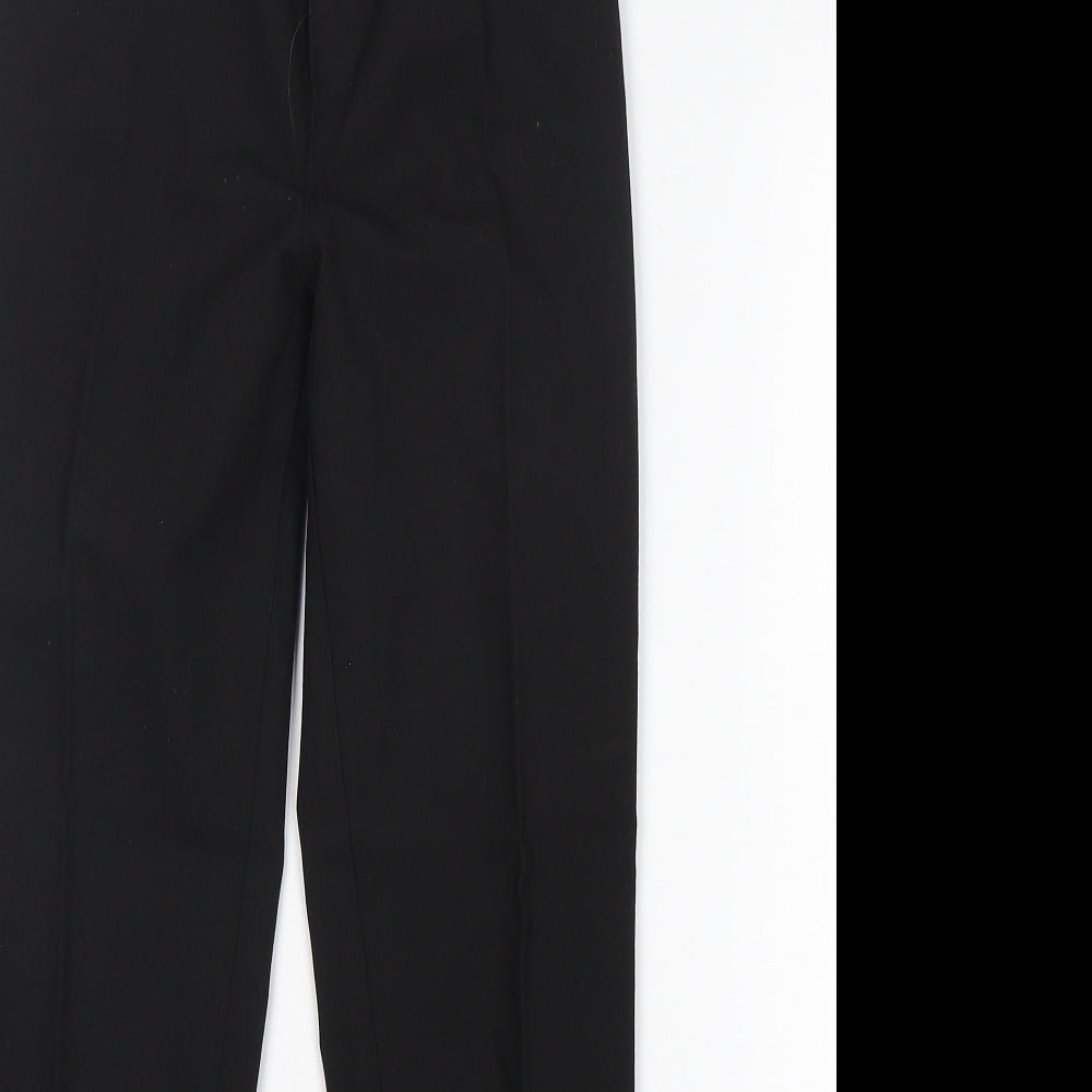 M&S Boys Black  Polyester Dress Pants Trousers Size 11-12 Years  Regular