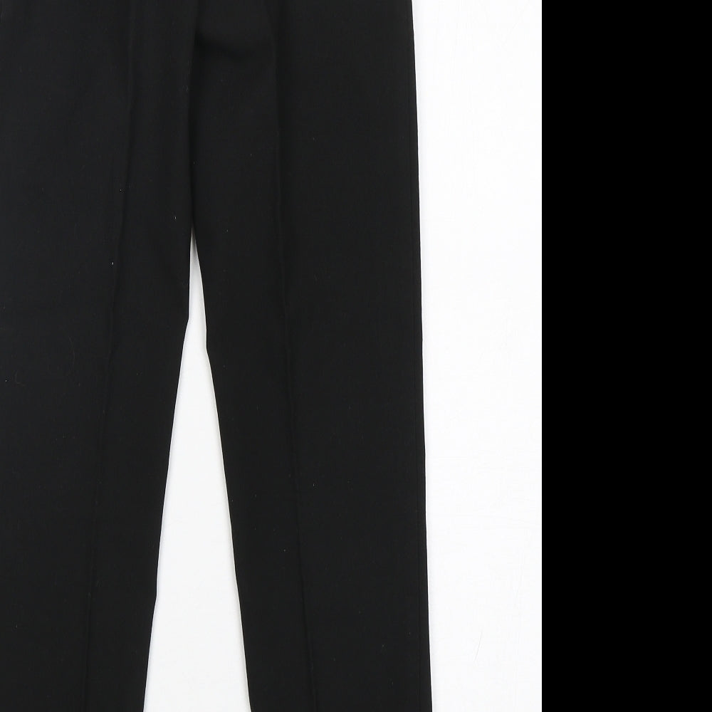 M&S Boys Black  Polyester Dress Pants Trousers Size 11-12 Years  Regular