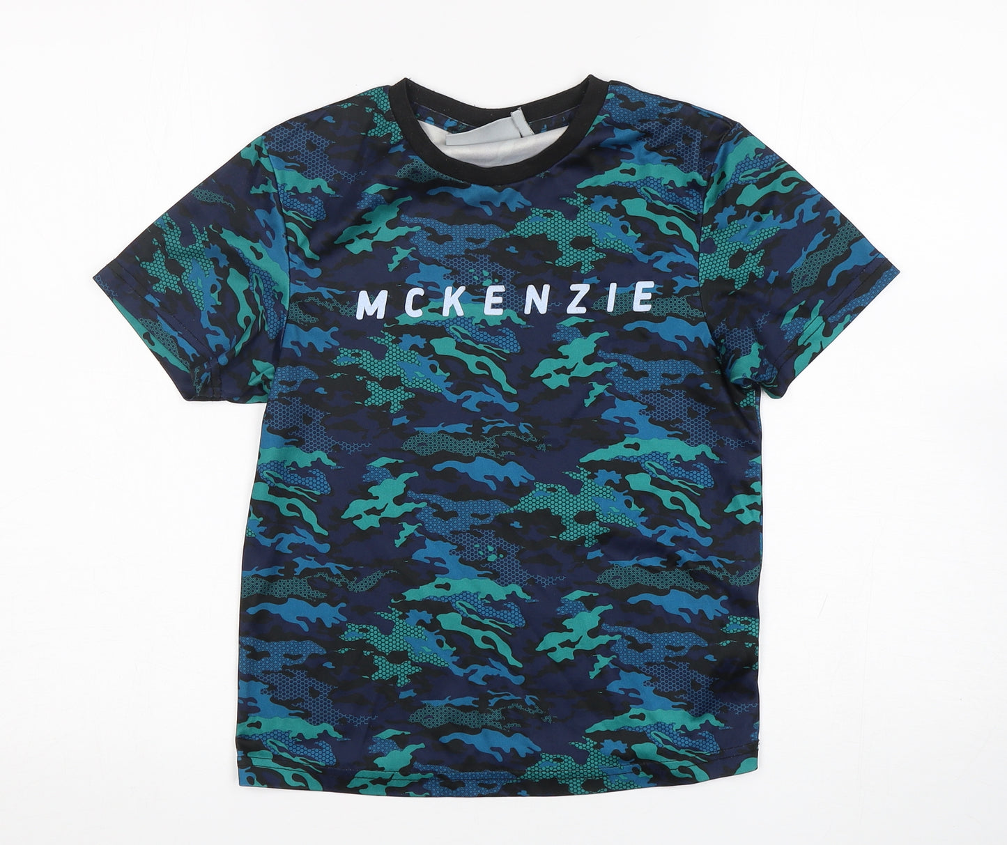 McKenzie Boys Multicoloured Camouflage  Basic T-Shirt Size 11 Years Round Neck