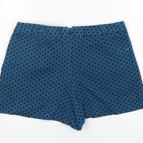 Atmosphere Womens Green Polka Dot Cotton Hot Pants Shorts Size 12 L3 in Regular