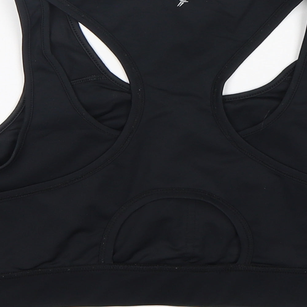 Primark Womens Black  Polyamide Cropped Tank Size M Round Neck