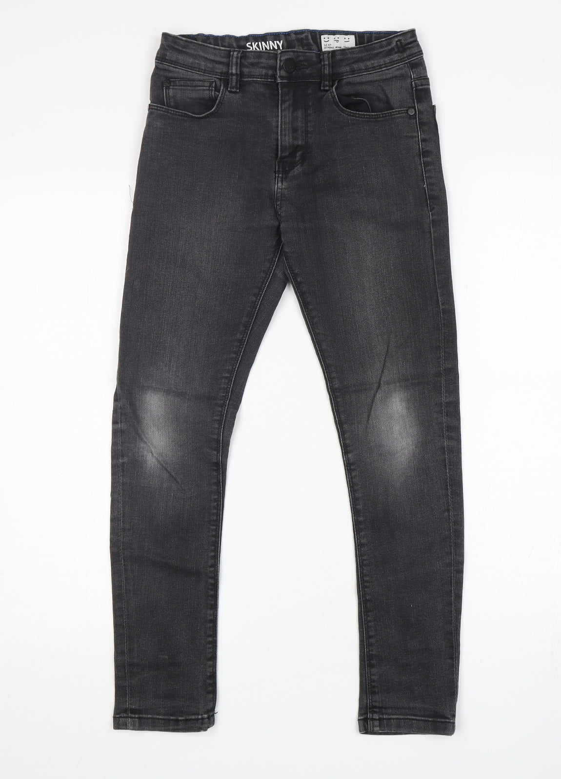 NEXT Boys Grey  Cotton Skinny Jeans Size 10 Years  Regular