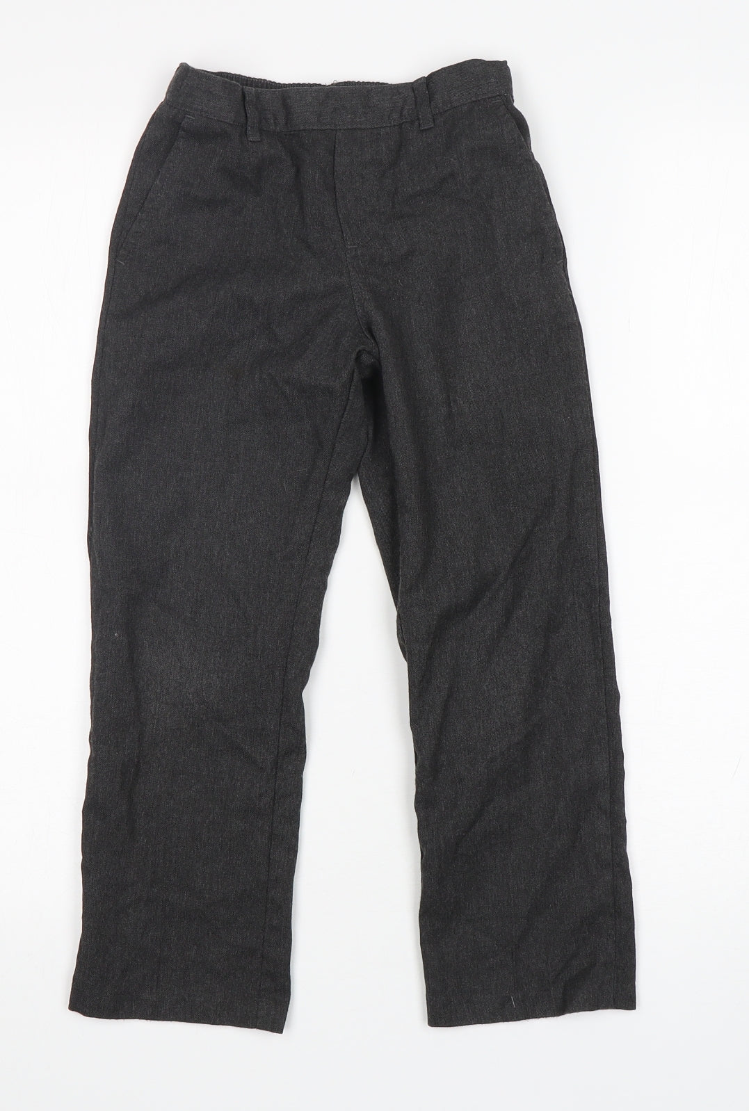 George Boys Grey  Polyester Dress Pants Trousers Size 6-7 Years  Regular