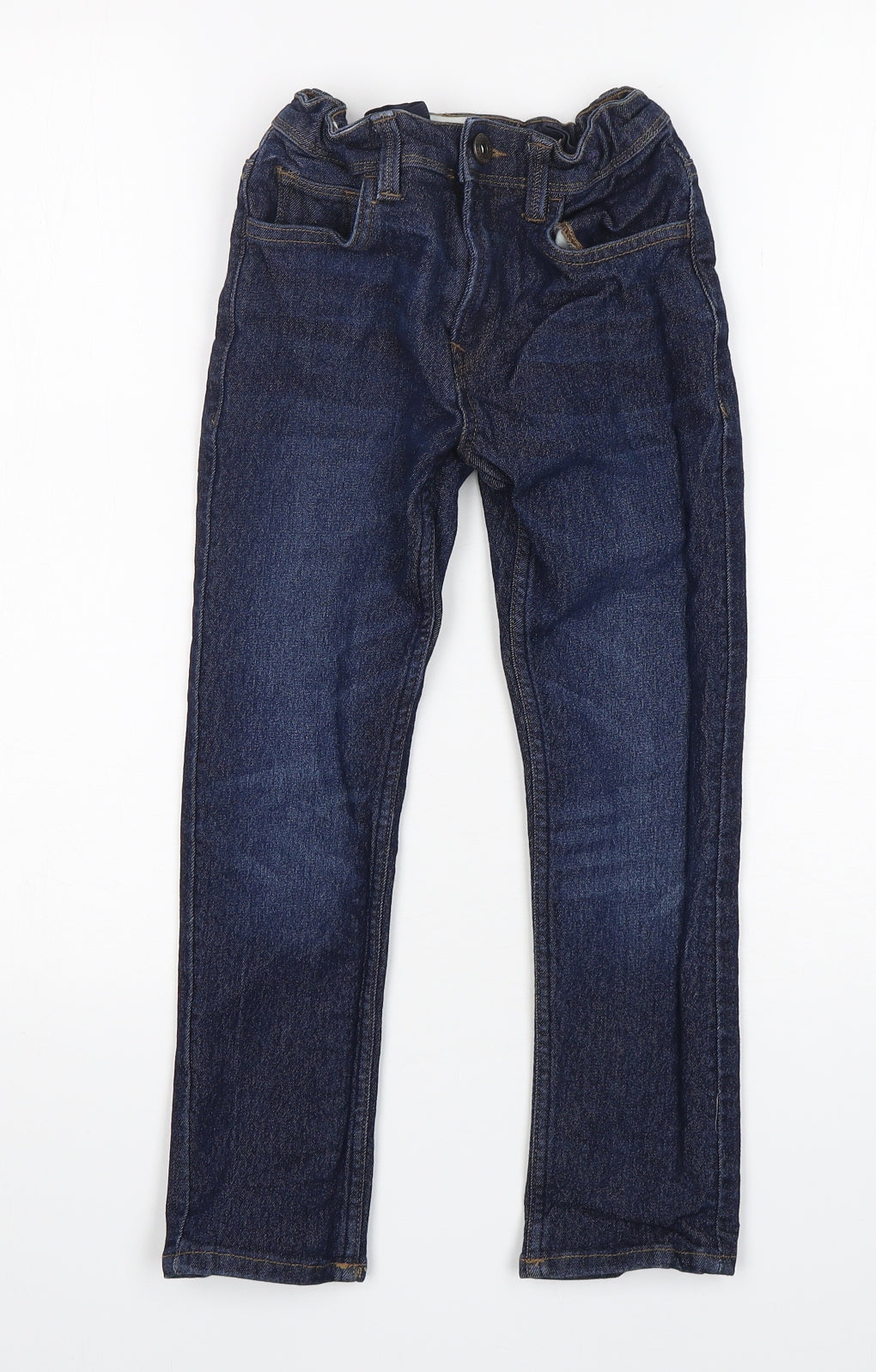 Matalan Boys Blue  Cotton Straight Jeans Size 7 Years  Slim