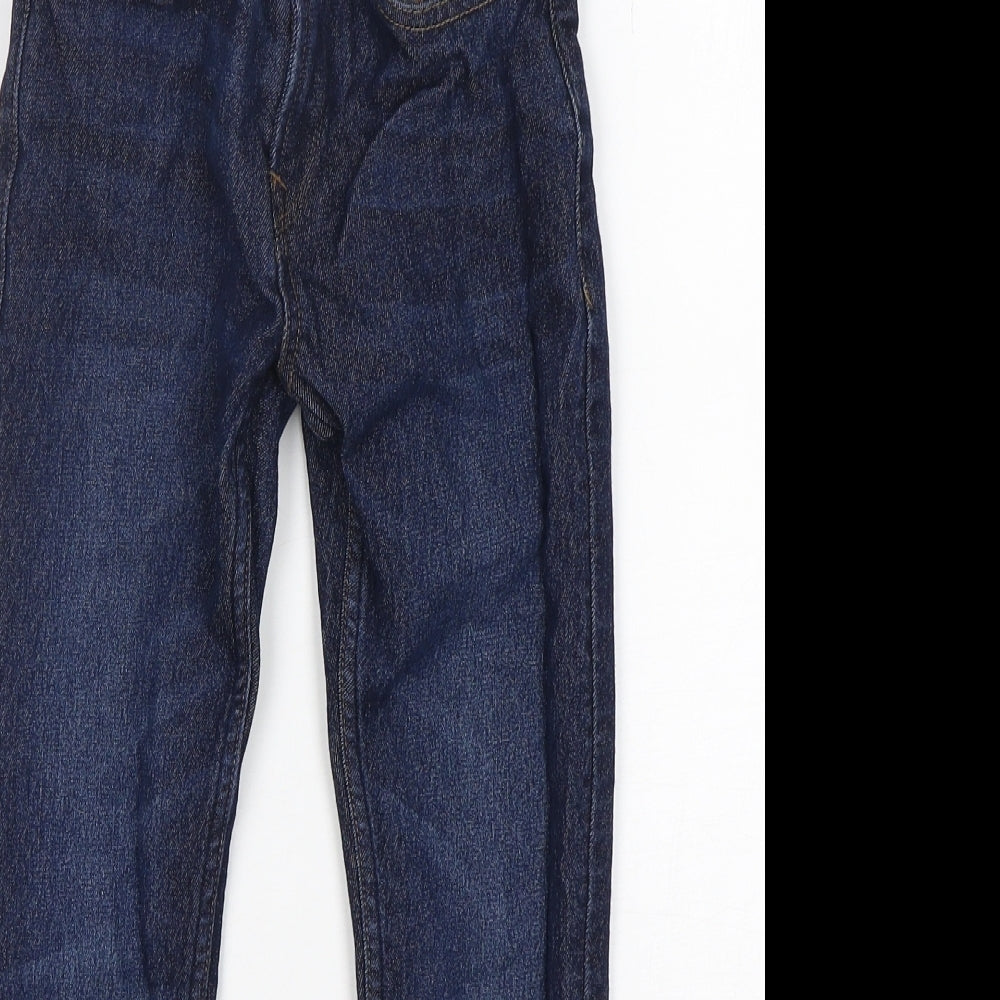 Matalan Boys Blue  Cotton Straight Jeans Size 7 Years  Slim