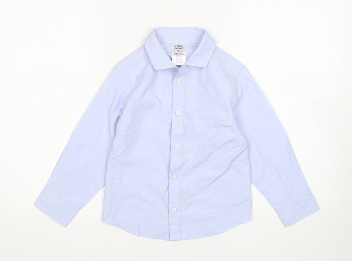 Urban rascals Boys Blue  Polyester Basic Button-Up Size 6 Years Collared
