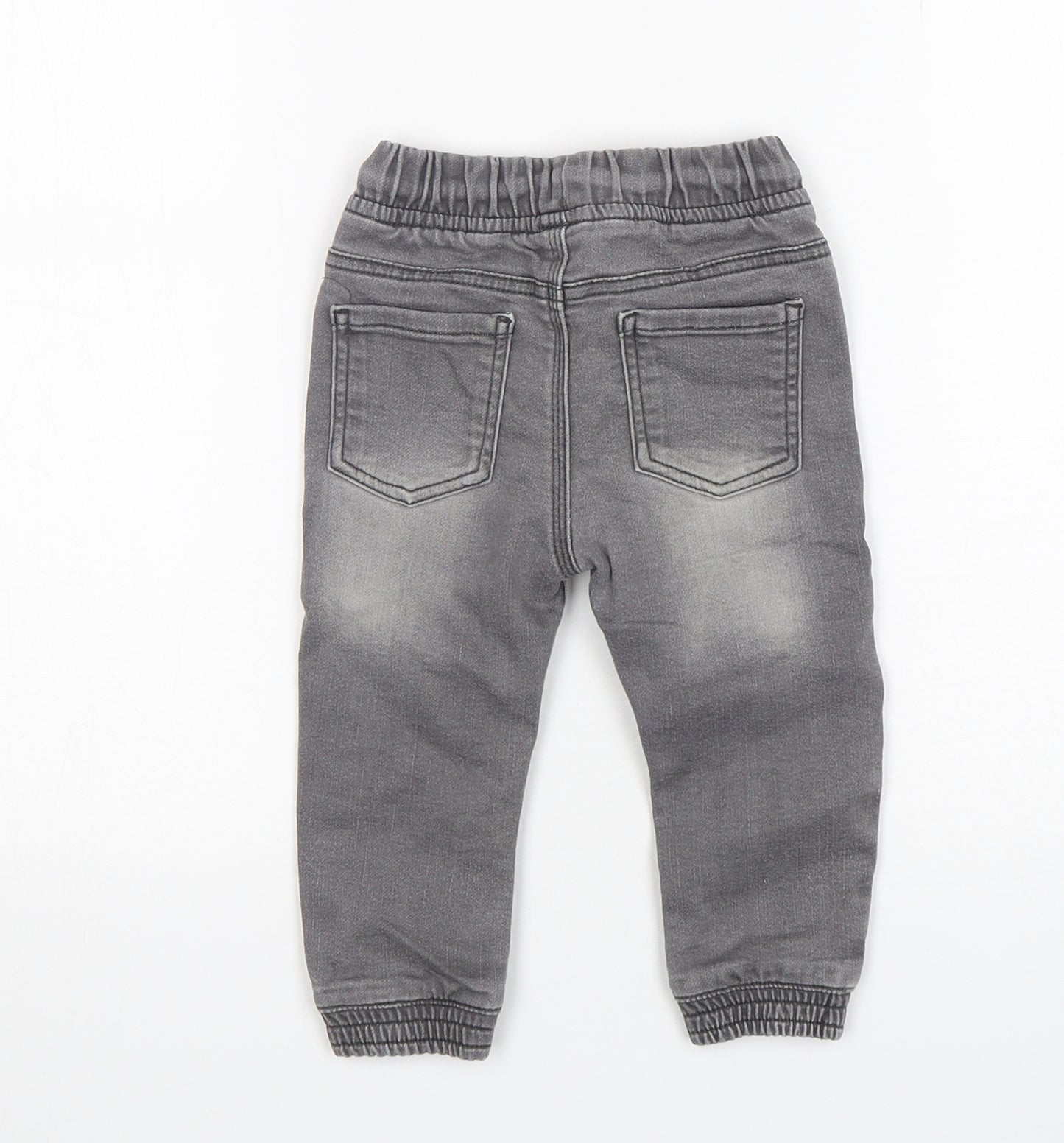 Matalan Boys Grey  Cotton Jogger Jeans Size 12-18 Months