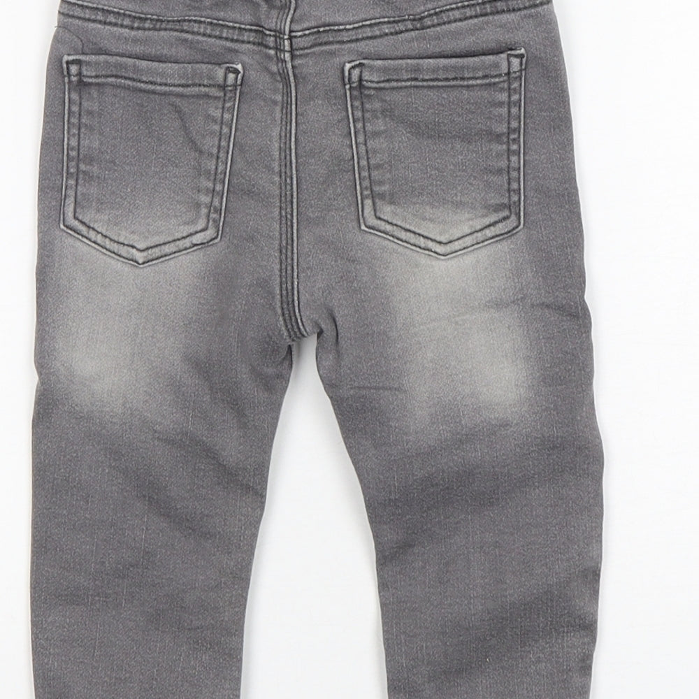 Matalan Boys Grey  Cotton Jogger Jeans Size 12-18 Months