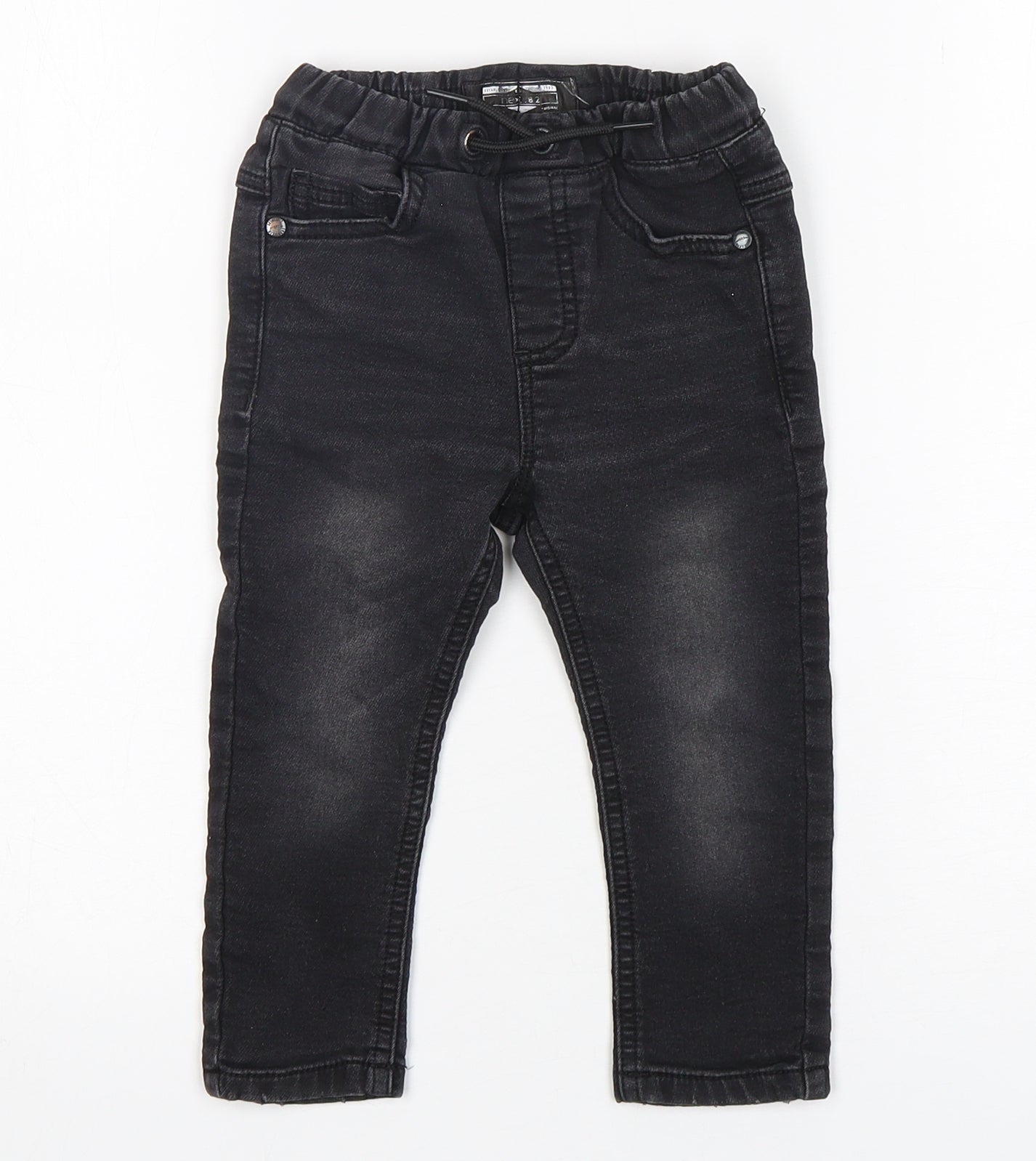NEXT Boys Black  Cotton Jogger Jeans Size 18-24 Months
