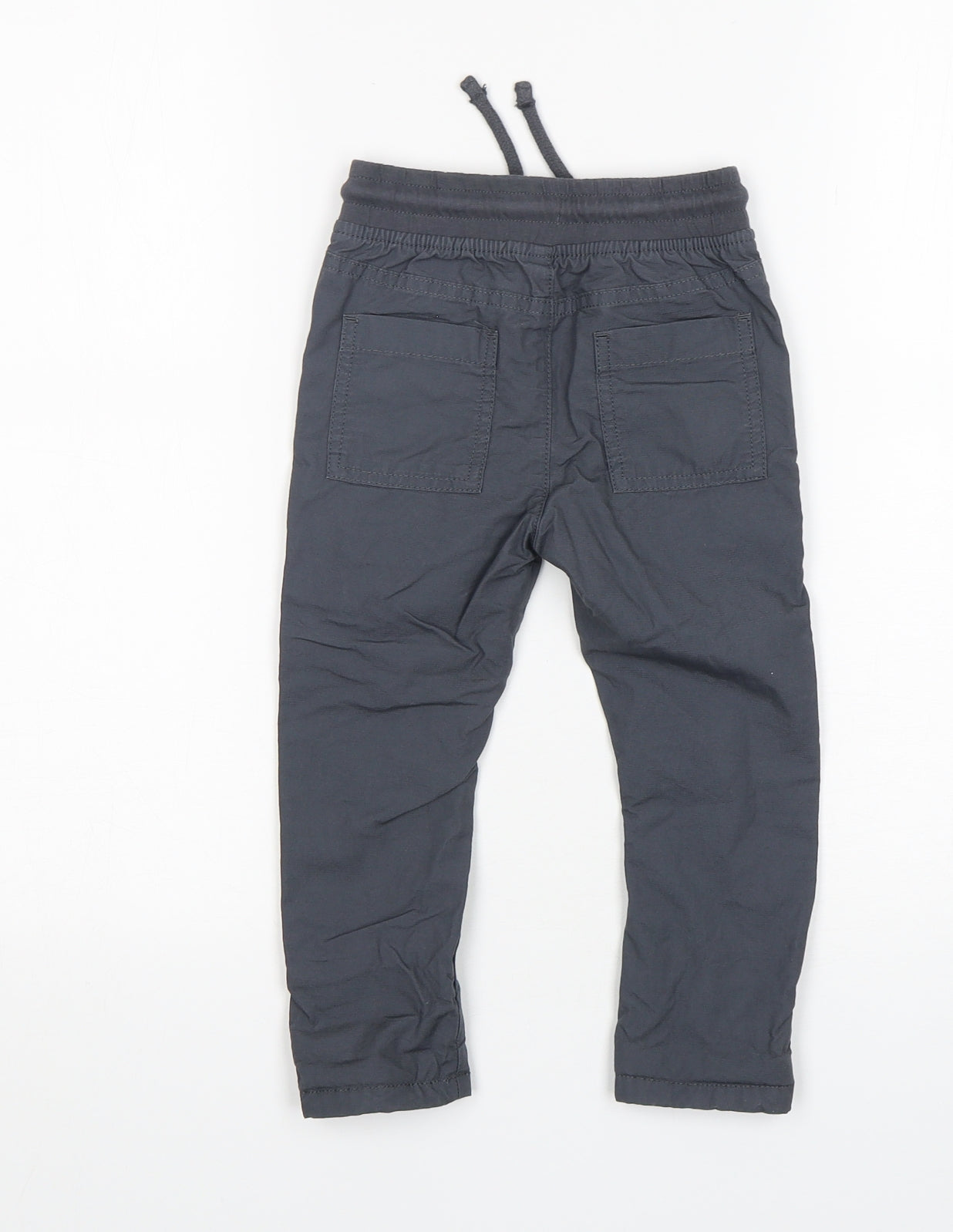 M&S Boys Grey  Cotton Rain Trousers Trousers Size 18-24 Months