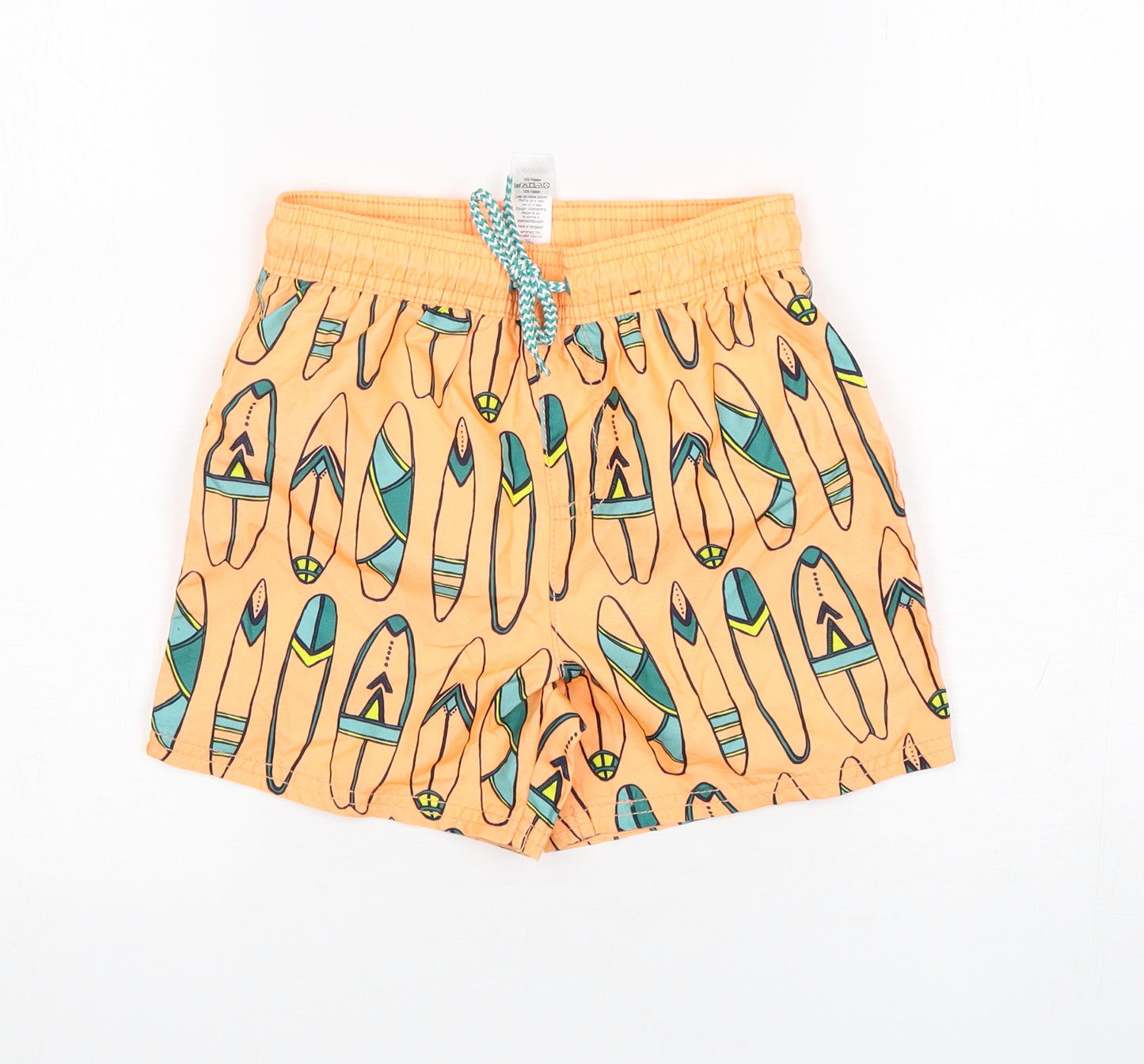 George Boys Orange  Polyester Sweat Shorts Size 5-6 Years  Regular  - Swim Shorts