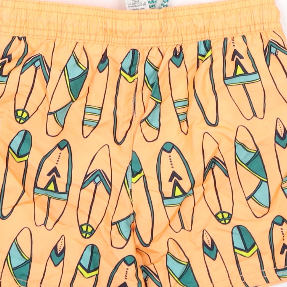 George Boys Orange  Polyester Sweat Shorts Size 5-6 Years  Regular  - Swim Shorts
