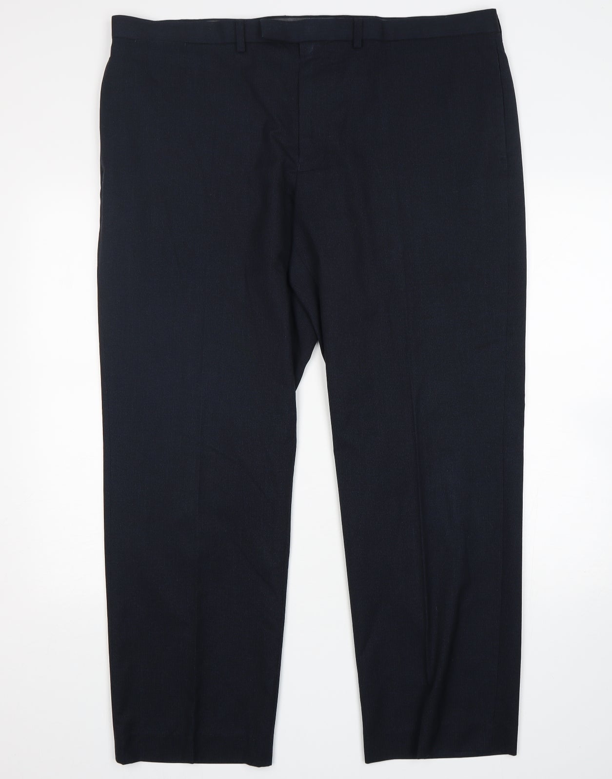 M&S Mens Blue  Polyester Trousers  Size 42 L31 in Regular