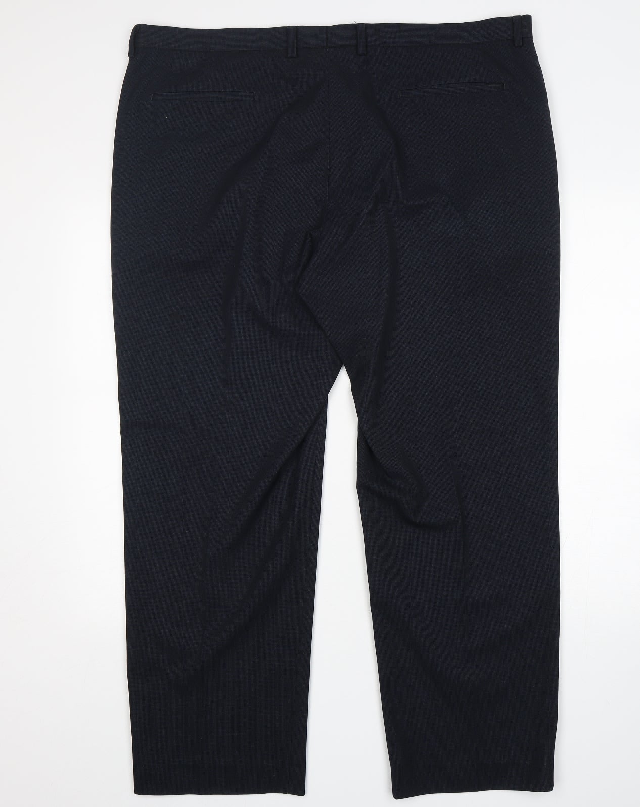 M&S Mens Blue  Polyester Trousers  Size 42 L31 in Regular