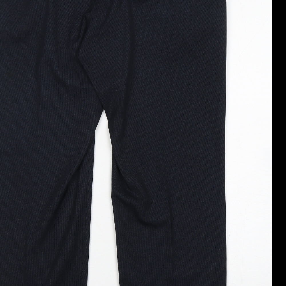 M&S Mens Blue  Polyester Trousers  Size 42 L31 in Regular