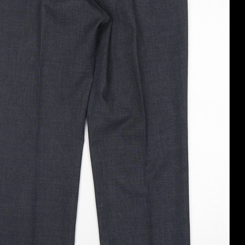 M&S Mens Grey  Polyester Trousers  Size 40 L31 in Regular