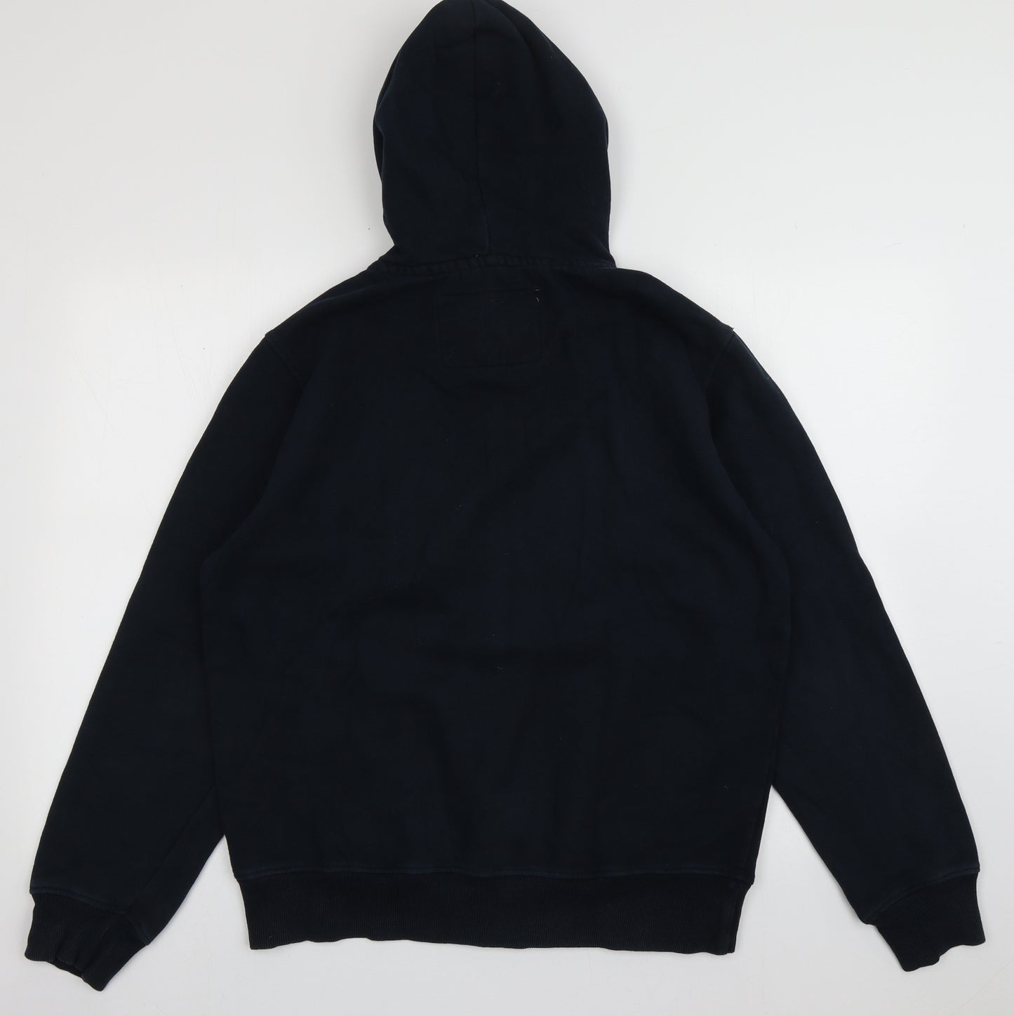 Cedar Wood State Mens Blue  Cotton Full Zip Hoodie Size L