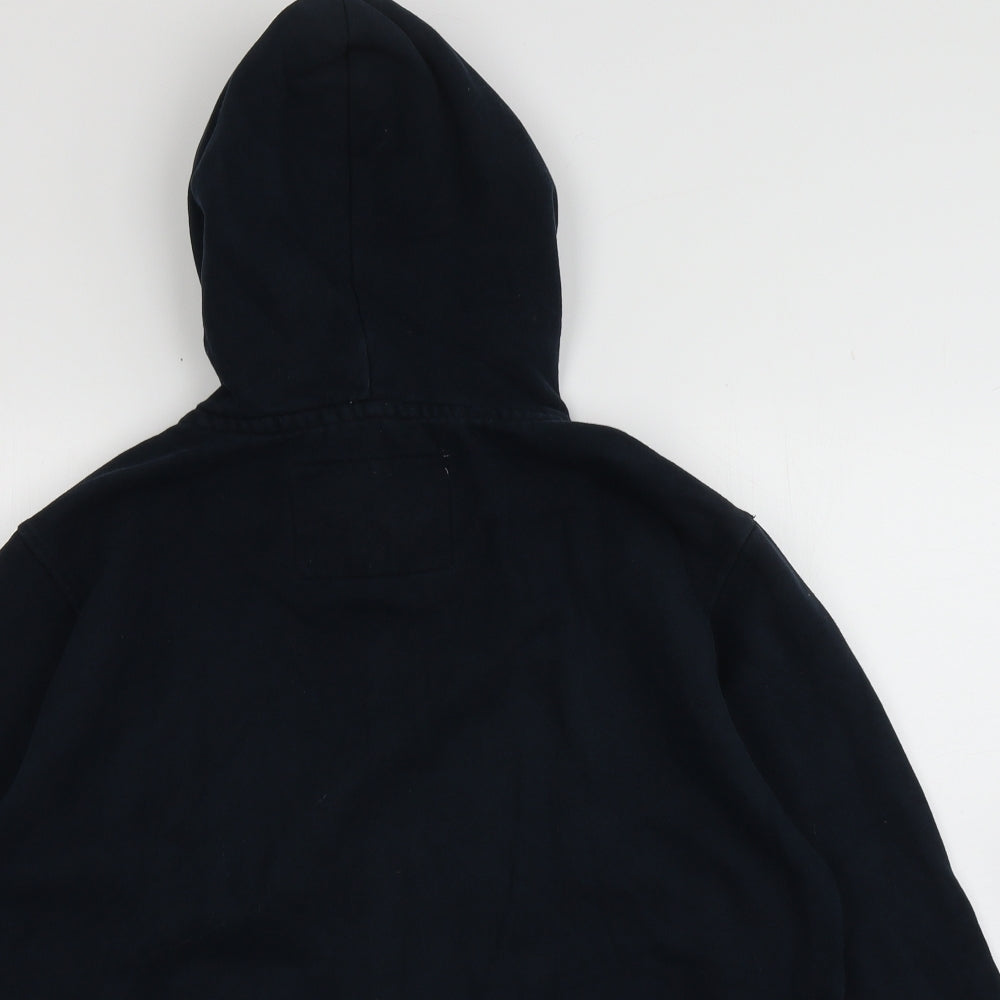 Cedar Wood State Mens Blue  Cotton Full Zip Hoodie Size L
