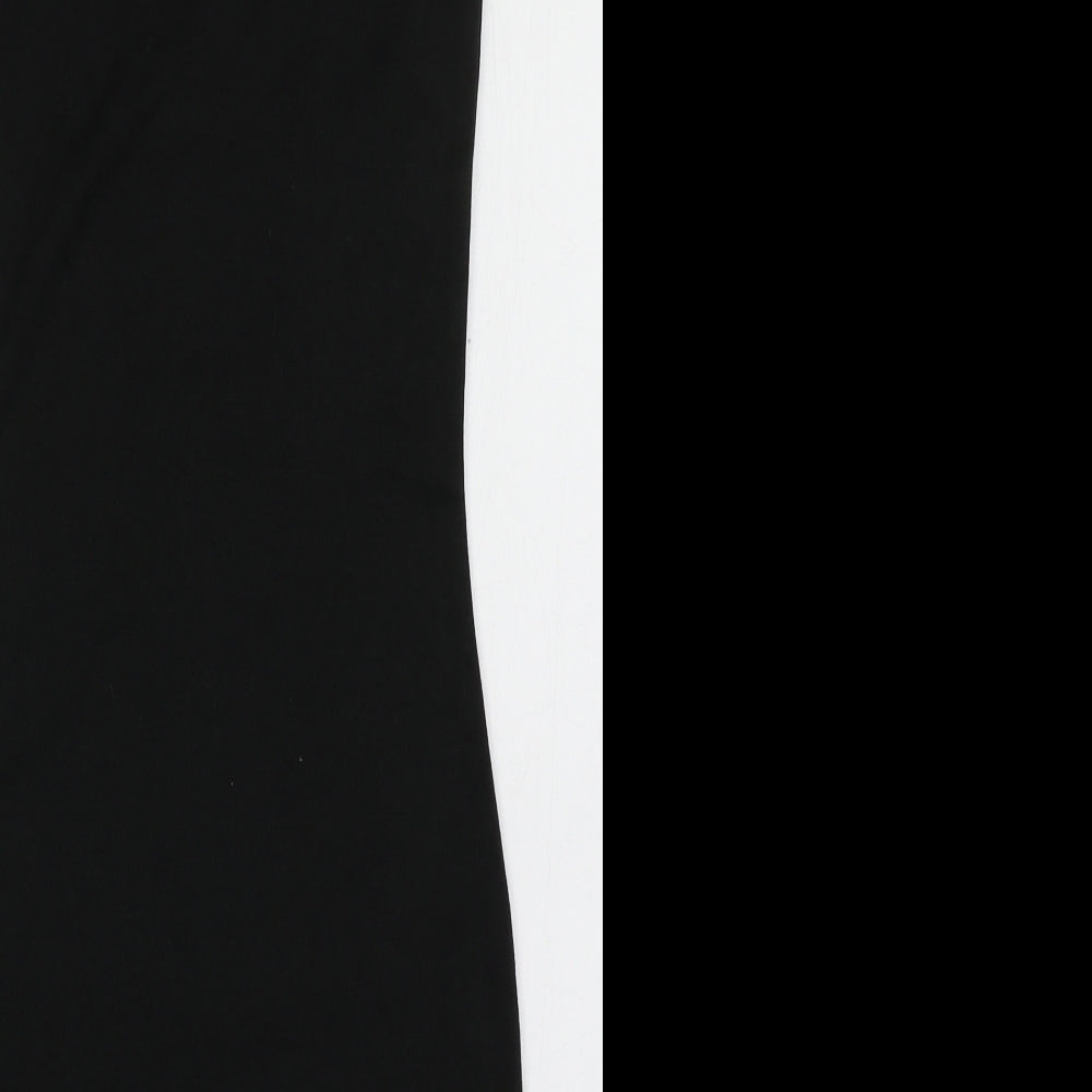 Primark Womens Black  Polyester Bodycon  Size 6  Square Neck Pullover