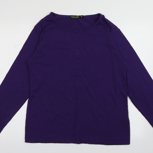 GW Classy Womens Purple  Polyester Pullover Sweatshirt Size XL  Pullover