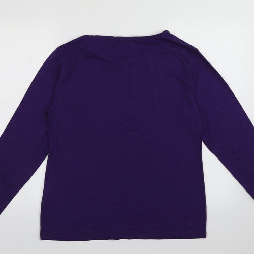 GW Classy Womens Purple  Polyester Pullover Sweatshirt Size XL  Pullover
