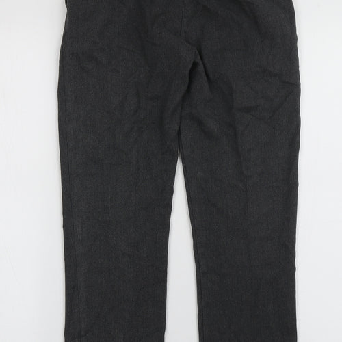 Matalan Boys Grey  Polyester Capri Trousers Size 11 Years  Regular Hook & Eye - school wear