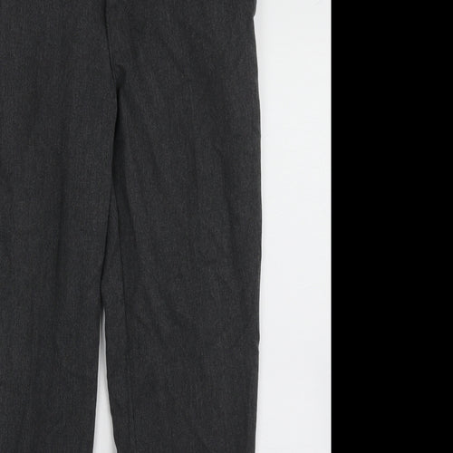 Matalan Boys Grey  Polyester Capri Trousers Size 11 Years  Regular Hook & Eye - school wear