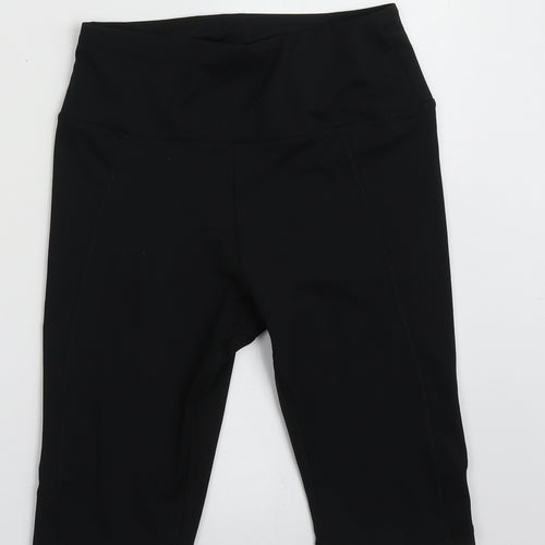 Primark Womens Black  Polyester Sweat Shorts Size 6 L10 in Regular