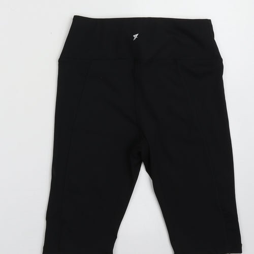 Primark Womens Black  Polyester Sweat Shorts Size 6 L10 in Regular