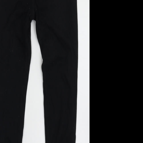 matalam Girls Black  Nylon Capri Trousers Size 12-13 Years  Regular