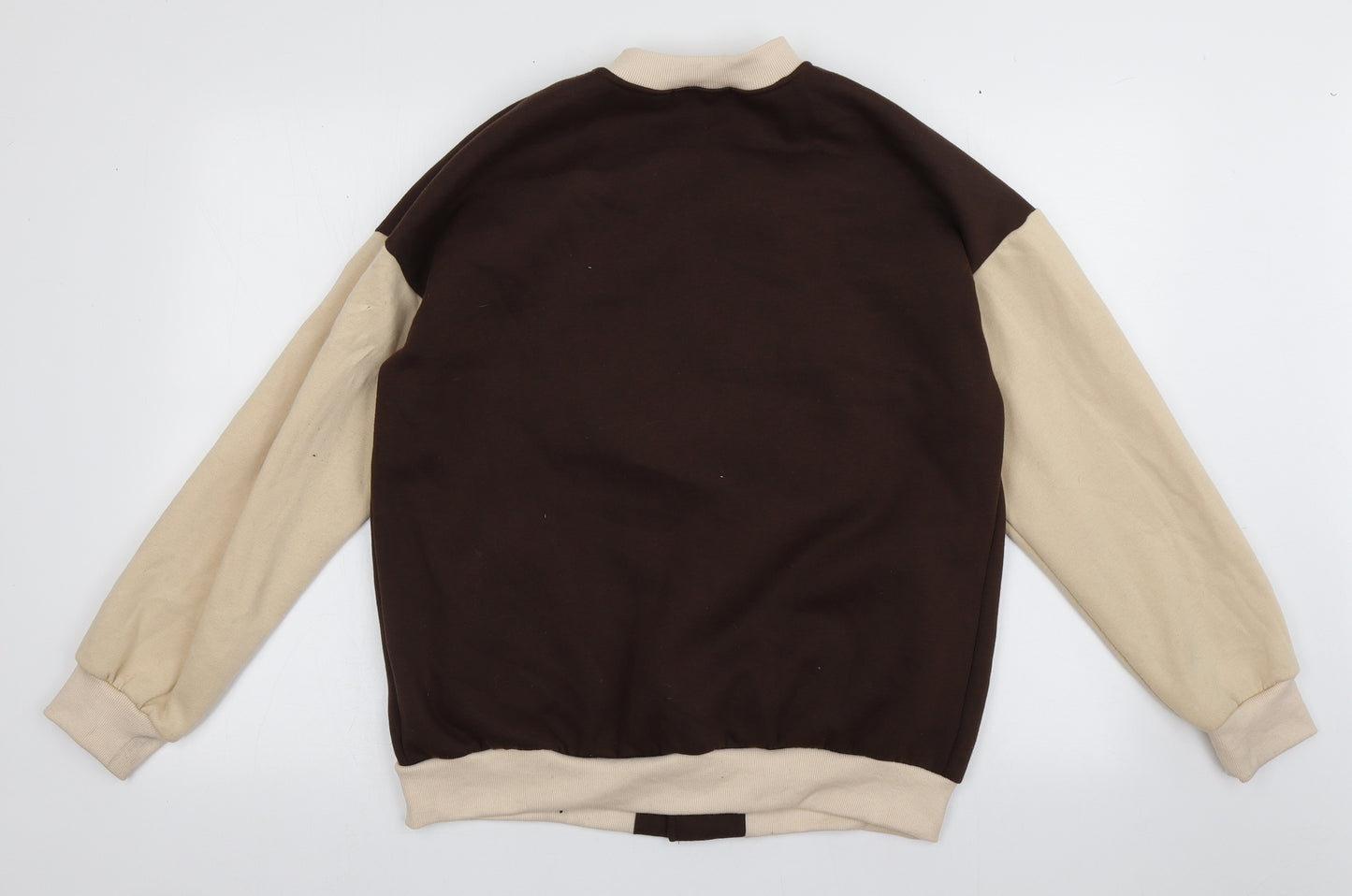 SheIn Womens Brown   Varsity Jacket Jacket Size S  Buckle