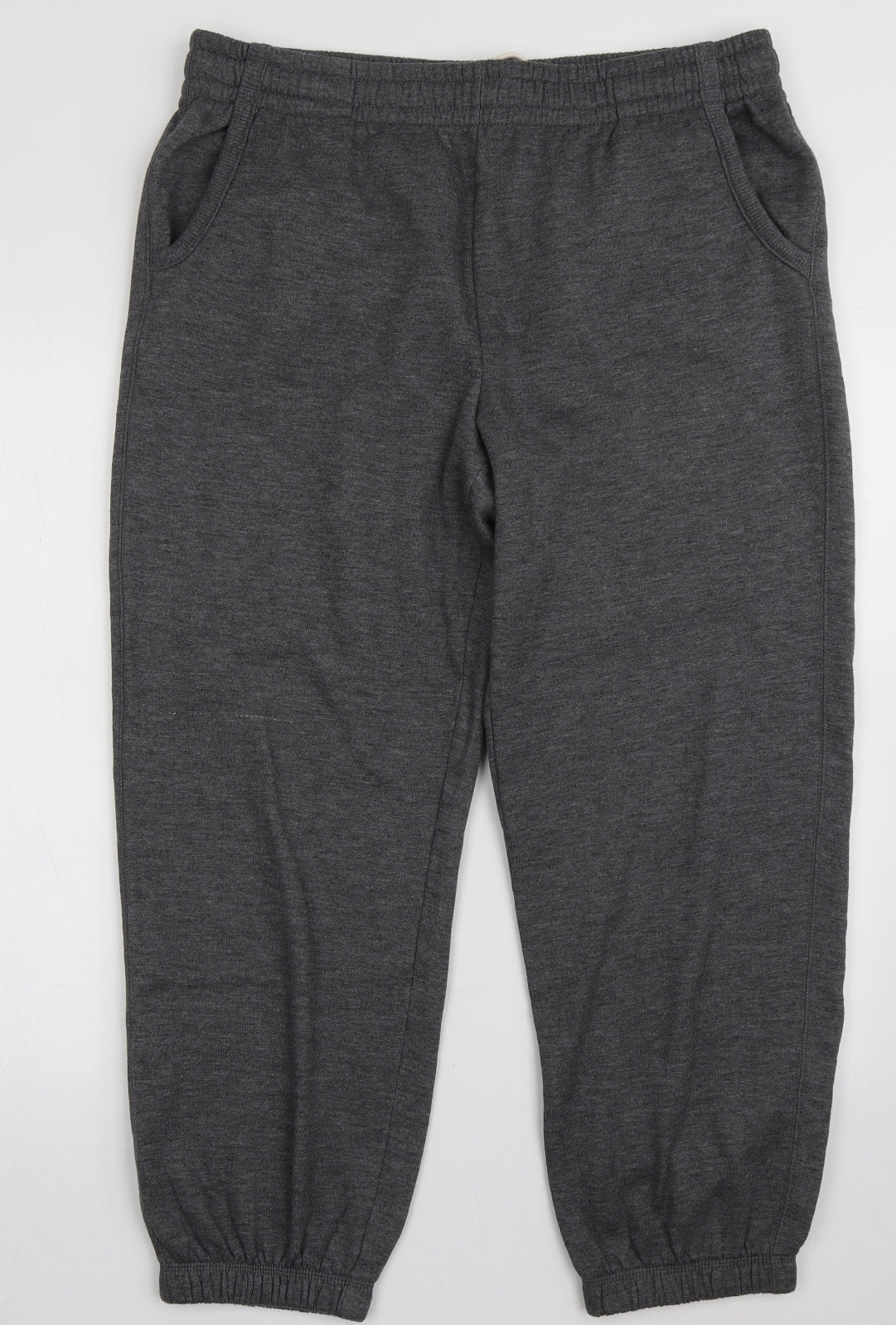 Matalan Mens Grey  Polyester Jogger Trousers Size XL L30 in Regular Tie