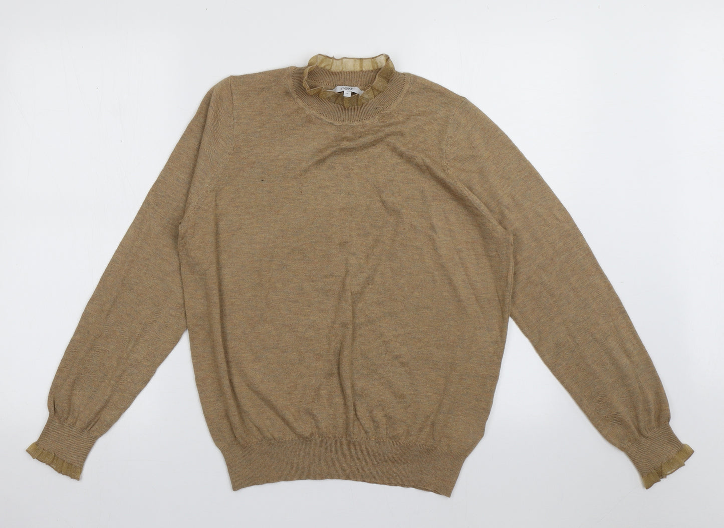 NEXT Womens Brown  Polyester Pullover Sweatshirt Size M  Pullover