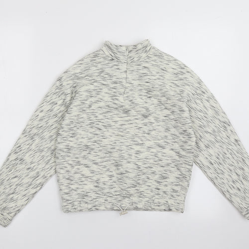Matalan Girls Beige  Polyester Pullover Sweatshirt Size 9 Years  Zip
