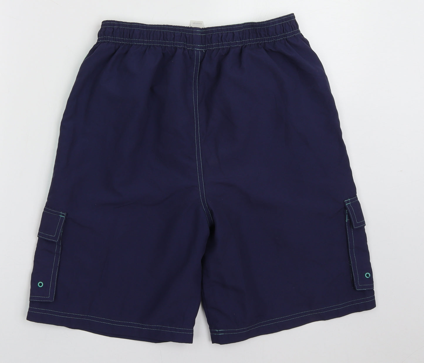 George Boys Purple Striped Polyester Cargo Shorts Size 13-14 Years  Regular Tie