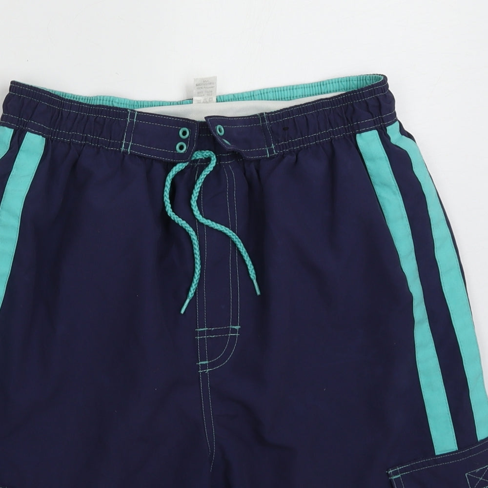 George Boys Purple Striped Polyester Cargo Shorts Size 13-14 Years  Regular Tie
