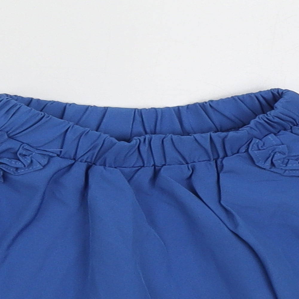 SheIn Girls Blue  Polyester A-Line Skirt Size 4 Years  Regular