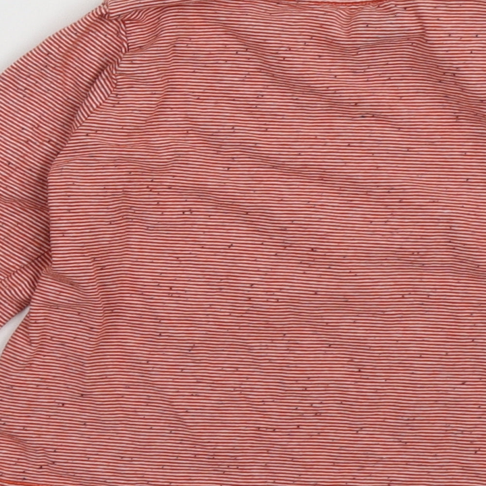 F&F Boys Red Striped Cotton Basic Casual Size 3-4 Years Crew Neck Pullover